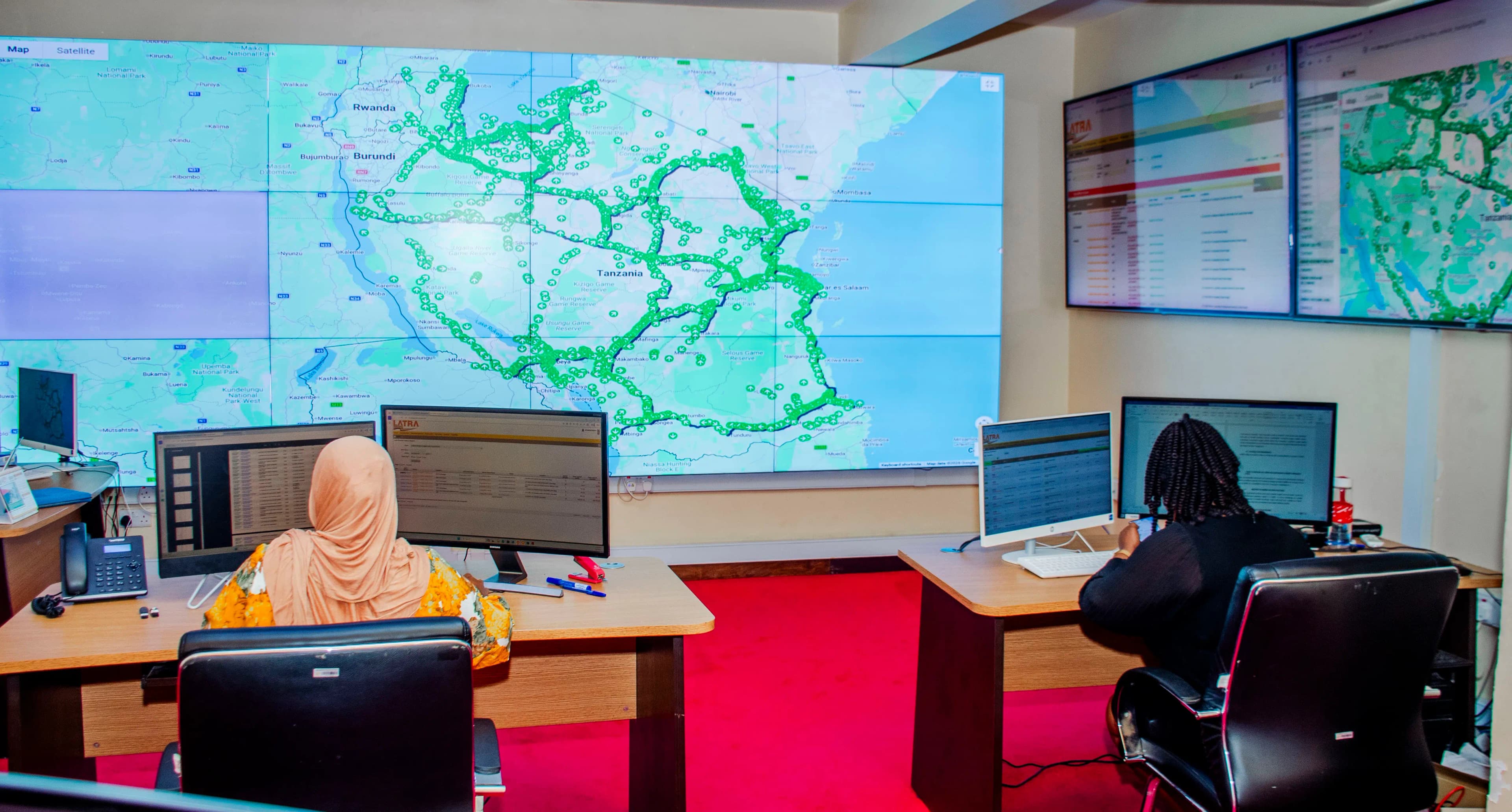 LATRA Vehicle Tracking System monitoring public transport operations
